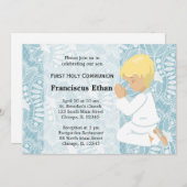 Invitation Première sainte communion (Devant / Derrière)