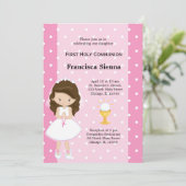 Invitation Première sainte communion (Debout devant)