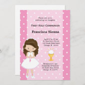 Invitation Première sainte communion (Devant / Derrière)