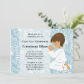 Invitation Première sainte communion (Debout devant)