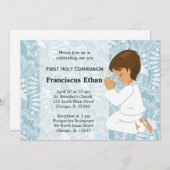 Invitation Première sainte communion (Devant / Derrière)