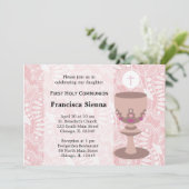 Invitation Première sainte communion (Debout devant)