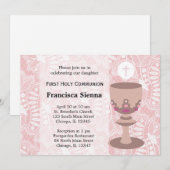 Invitation Première sainte communion (Devant / Derrière)