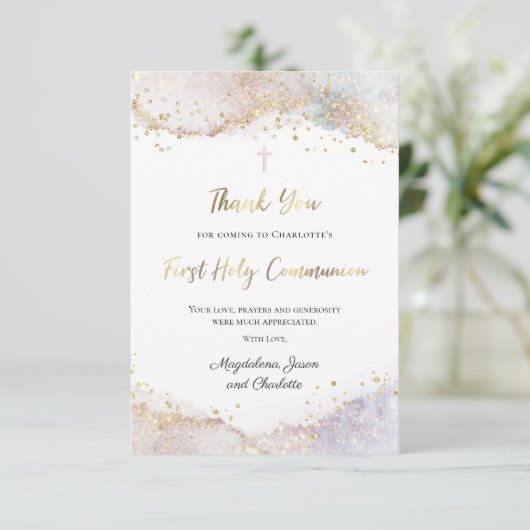 Invitation Première Sainte Communion (Debout devant)