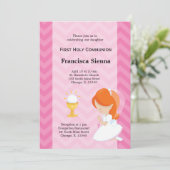 Invitation Première sainte communion (Debout devant)