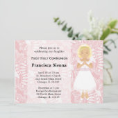 Invitation Première sainte communion (Debout devant)