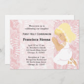 Invitation Première sainte communion (Devant / Derrière)