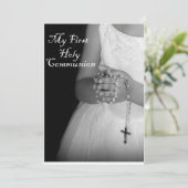 Invitation Première sainte communion 3 (Debout devant)