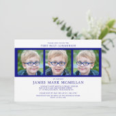 Invitation Première Sainte Communion 3-Photo Collage Garçon M (Debout devant)