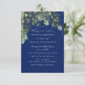 Invitation Première Sainte Communion Baptême Croix Chrétienne (Debout devant)