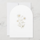 Invitation Première Sainte Communion Blancs marguerite Arc Fl (Dos)