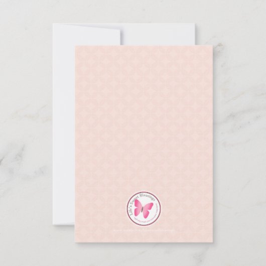 Invitation Première Sainte Communion Brunette Girl (Dos)