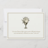 Invitation Première sainte communion catholique de l'enfant (Dos)