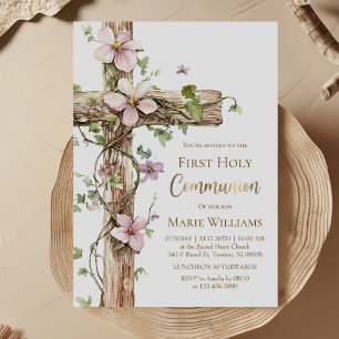 Invitation Première Sainte Communion de Holy Cross