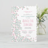 Invitation Première sainte communion des Bougainvilliers (Debout devant)