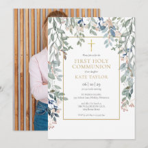 Première Sainte Communion élégante et florale en o