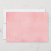 Invitation Première Sainte Communion fille couleur rose flora (Dos)