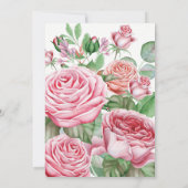 Invitation Première Sainte Communion Fille Croix religieuse (Dos)