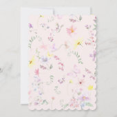 Invitation Première Sainte Communion Fille rose (Dos)