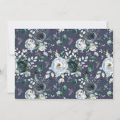 Invitation Première Sainte Communion Garçons Floral Croix Pho (Dos)