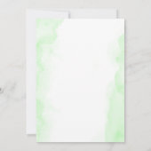 Invitation Première Sainte Communion Hydrangea Vert Fleurs Ro (Dos)