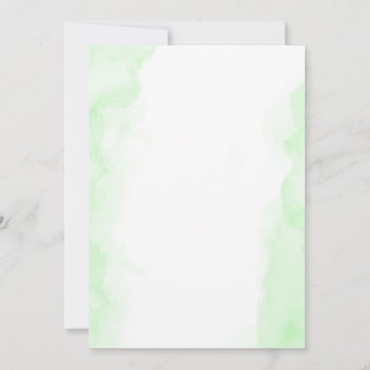 Invitation Première Sainte Communion Hydrangea Vert Fleurs Ro (Dos)