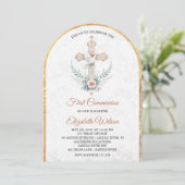 Invitation Première sainte communion Neutralité genre (Debout devant)