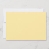 Invitation Première Sainte Communion or Aquarelle Jaune Flora (Dos)