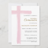 Invitation Première Sainte Communion Primera Comunion Fille E (Devant)