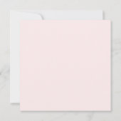 Invitation Première Sainte Communion Simple Rose Blanc (Dos)