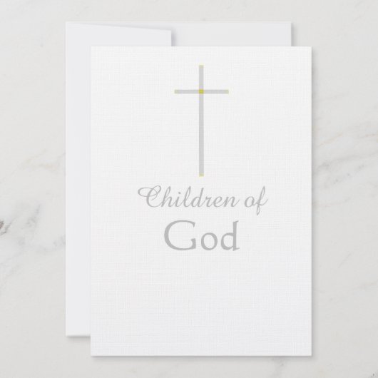 Invitation Première Sainte Communion Triplés Or bleu rose (Dos)