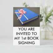 Invitation Première signature de livre (Debout devant)