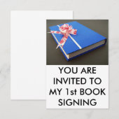 Invitation Première signature de livre (Devant / Derrière)