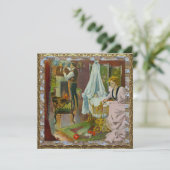 Invitation Première visite de Père Noël Photo de bébé Noël (Debout devant)