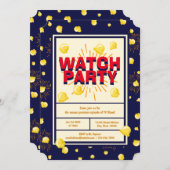 Invitation Première Watch Party - Firework Popcorn (Devant / Derrière)