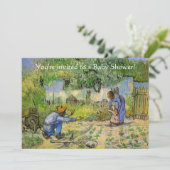 Invitation Premiers Pas (d'après Millet) de Vincent van Gogh (Debout devant)