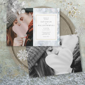 Invitation Premiers Snowflakes Photos Hiver Mariage Invitatio