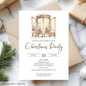Invitation Premium Neutral Moss Green Taupe Christmas Party