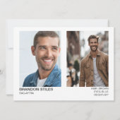 Invitation Prenez 2 hollywoodiens Talent Promo Comp Card (Dos)