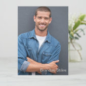 Invitation Prenez 2 hollywoodiens Talent Promo Comp Card (Debout devant)