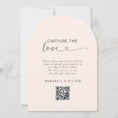 Invitation Prenez l'amour ! Photo, Heart-QR-Code, Mariage (Devant)