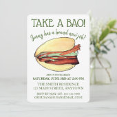 Invitation PRENEZ UN BAO Pork Belly Bun Célébrations (Debout devant)