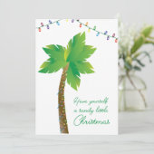 Invitation Prenez un petit Noël sablonneux (Debout devant)