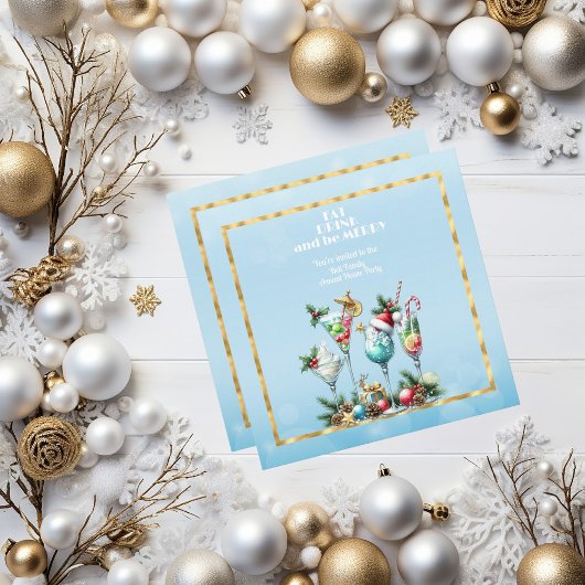 INVITATION PRENEZ UN VERRE ET JETEZ NOËL