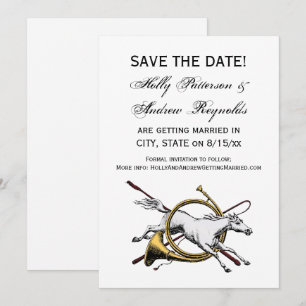 Invitation Préparation Équestre Cheval Sautant à Travers la C