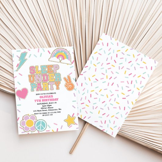 Invitation Préparation Patch Sommeil Sous Anniversaire