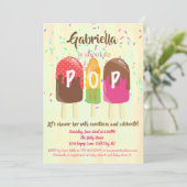 Invitation Préparez à l'invitation de baby shower de bruits (Debout devant)