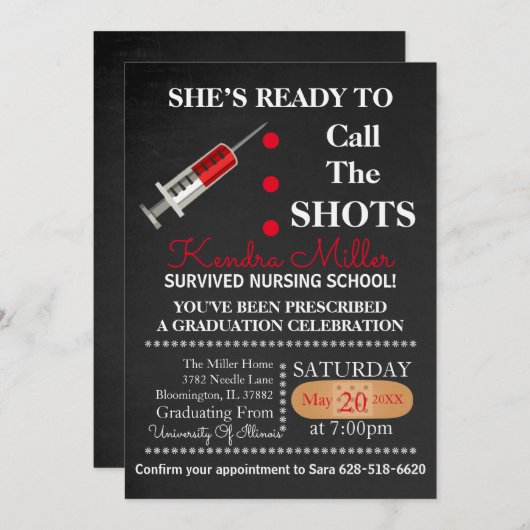 Invitation Préparez pour appeler l'invitation d'obtention du (Devant / Derrière)