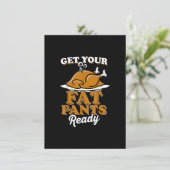 Invitation Préparez Vos Gros Pantalons Thanksgiving Turquie D (Debout devant)