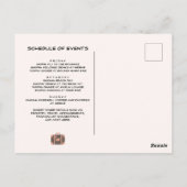 Invitation «Préparez vos valises», enterrement de (Dos)